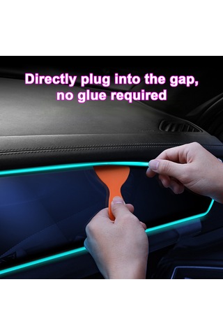 Shineyee Araç Işık Atmosferi Led Bandı 5m Usb Doğrudan Tak 5v 8 Renk Seçeneği Kurulumu Gerektirmez