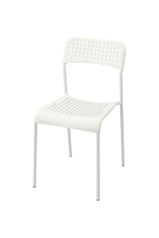 Plastik Sandalye, Beyaz Renk Meridyendukkan Salon-mutfak Sandalyesi