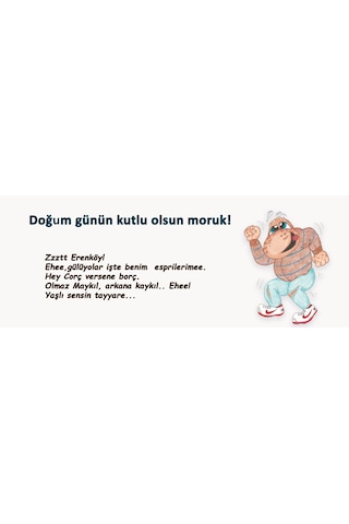 Doğum Günün Kutlu Olsun Moruk Hediye Kupa Love Bug-t Beyaz