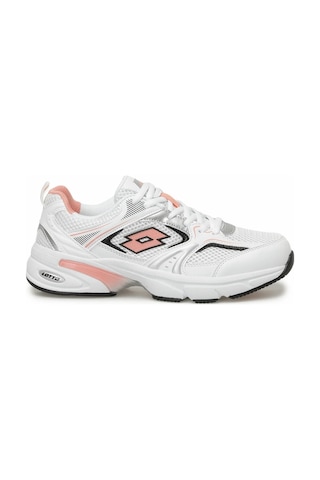 Lotto Athens Wmn Kalın Taban Fileli Kadın Günlük Spor Sneaker Ayakkabı Beyaz-pembe Beyaz - Pembe