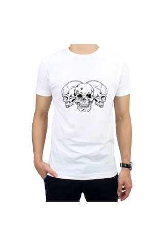 Hidz Kurukafa Skull Unisex Tişört Tip 3 001
