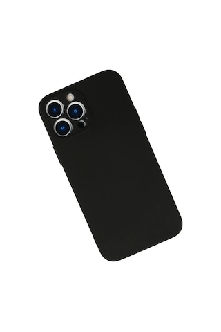 Erdo Ticaret İphone 13 Pro Max Kılıf Nano İçi Kadife Silikon - Siyah Erdotıca