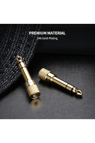 Ugreen Stereo 6.35Mm Erkek Jack 3.5Mm Dişi Jack Çivi Gitar Çeviri