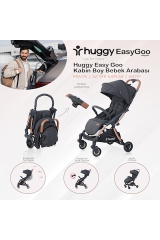 Huggy Easy Go Kabin Boy Otomatik Katlanır Bebek Arabası