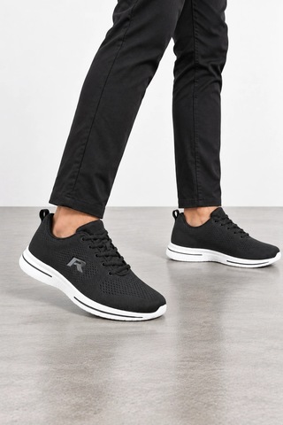 Ht Hotin Rene Erkek Bağcıklı Günlük Sneaker Ayakkabı - Siyah
