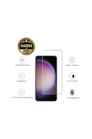 Samsung Uyumlu S23 Nano Ekran Koruyucu Kırılmaz Cam - Ultra Şeffaf