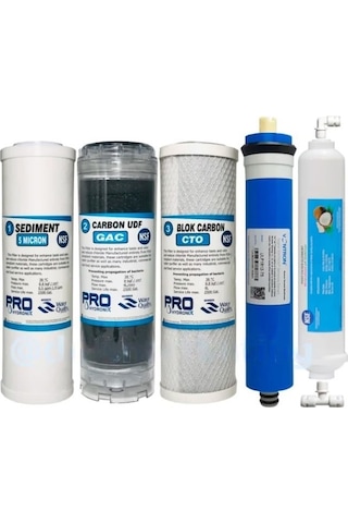 Reverse Osmosis Filtre Su Arıtma 5'Li Set 290661709