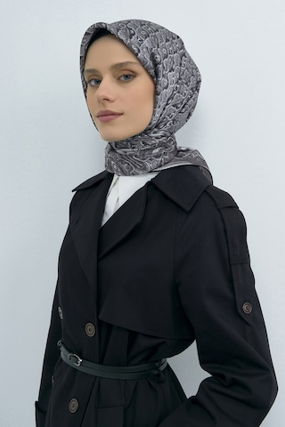 Armine Saf İpek Sura Eşarp-2026 İlkbahar-yaz- 951800d Füme-gümüş