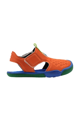 Panço Unisex Bebek Cırt Cırtlı Turuncu Sandalet
