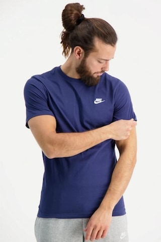 Nike M Nsw Club Erkek Lacivert Tişört Ar4997-410 Lacivert