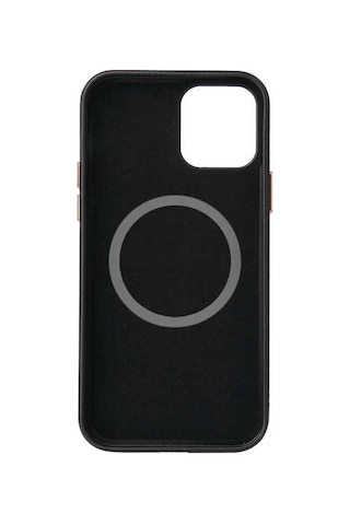 Apple Uyumlu iPhone 12 Mini Uyumlu Zore Leathersafe Wireless Kılıf-kırmızı -