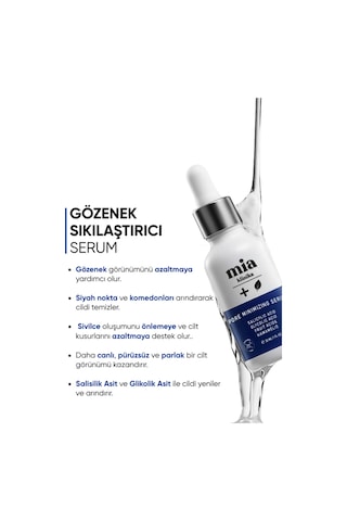 Mia Klinika Gözenek ve Siyah Nokta Gidermeye Yardımcı Serum 30 ML