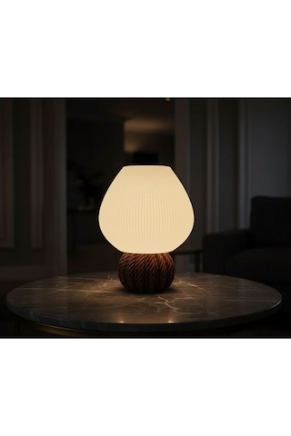 Dovi Model - Led Abajur - Masa Lambası - Usb 5v İle Çalışır - Slim Led Aydınlatması Dahildir - Dekoratif Lamba - Renk Seçenekli Çok Renkli