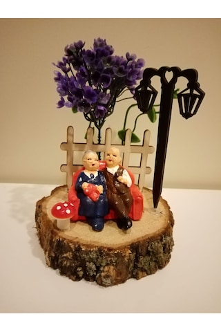 Evlilik Yıl Dönümü Hediyesi Sevgiliye Hediye Bankta Oturan Tonton