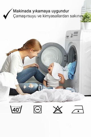 Yuenze Sıvı Geçirmez %100 Pamuk Yatak Alezi - Full Kenar Fitted Koruyucu Beyaz