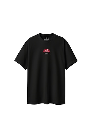Velvoria Unisex Oversize Rıdıng Sınce Baskılı Siyah Renk T-shirt