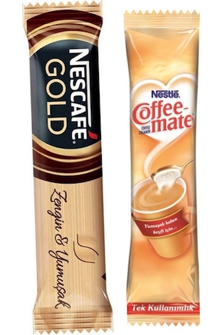 Nescafe Gold Hazır Kahve 100 x 2 G + Coffee Mate Kahve Kreması 100 x 5 G