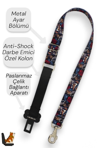 Caramelos Kedi Ve Köpek Araç Emniyet Kemeri , Araç Tasması Gl