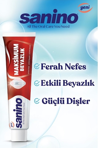 Sanino Maksimum Beyazlık Diş Macunu 75 ML