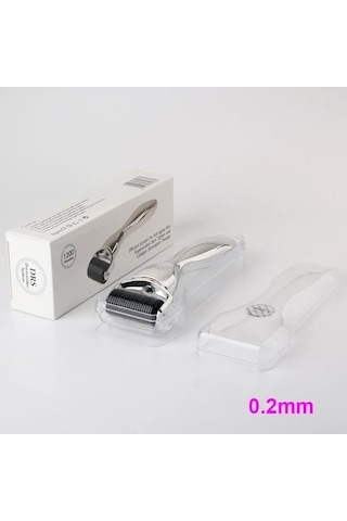Gümüş 0.2mm Derma Roller 1200 Mikro Iğneler Cilt Bakımı Terapi Sistemi Ve Evde Kullanım Için Saç Büyümesi Czmkem Çok Renkli