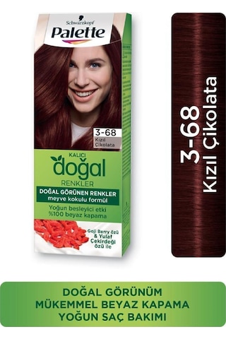 Palette Kalıcı Doğal Renkler Saç Boyası 3 - 68 Kızıl Çikolata X 3 A