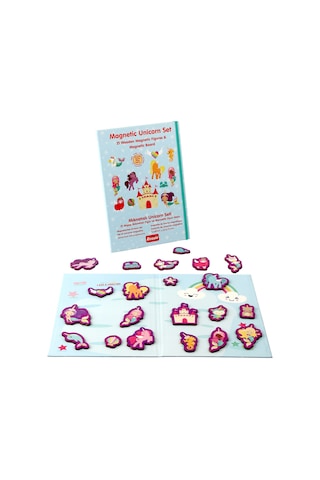 Rossie Ahşap Mıknatıslı Unicorn    Oyun Seti Manyetik    Oyun Alanı