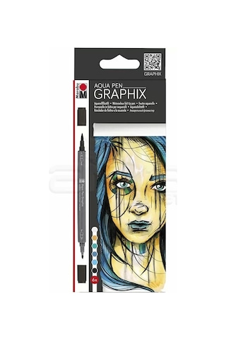 Marabu Graphix Aqua Pen 6lı Set Metropolitan