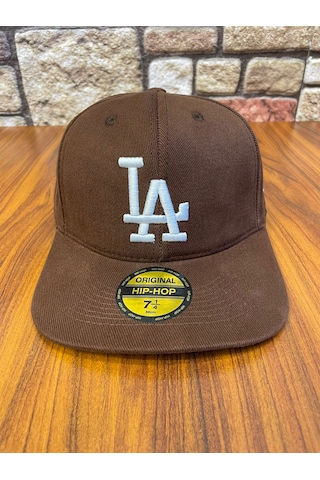 Hamze La Los Angeles Hiphop Snapback Rapper Baseball Drip Şapka Cap Kahverengi