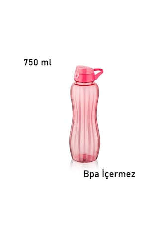 Qlux İdeasmatara Suluk Okul Sporcu Yürüyüş Matara Suluk Bpa İçermez 750 Ml L-00753 Pembe Plastik Diğer