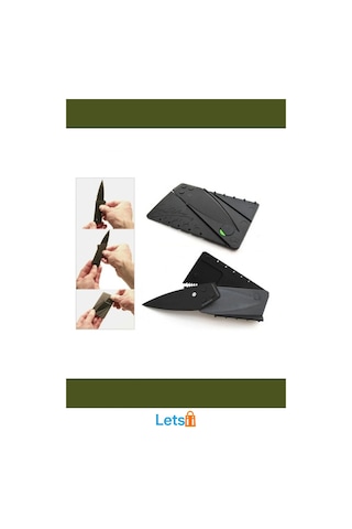 Kredi Kartı Şeklinde Paslanmaz Çelik Bıçak Cardsharp