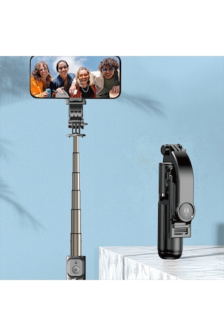 Go Des Gd-st66 Kumandalı 360 Derece Dönebilen Selfie Çubuğu Ve Tripod Siyah