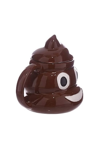 Kaka Emoji Kupa Bardak Tasarım Kupa Dekoratif Hediyelik Genel