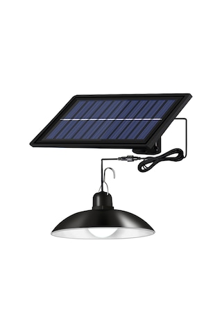 Symbee Güneş Enerjili Led Avize, İç/ Dış Mekan Kullanıma Uygun, Tek Kafa, Uzaktan Kumandalı, Islak Işık 3500k Sıcak Beyaz