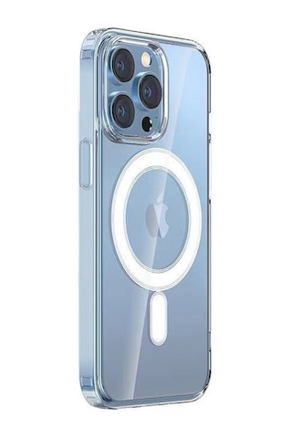Apple Uyumlu iPhone 14 Pro Max Kılıf Case, Transparent Hard Pc With Magsafe Charging Feature Cover