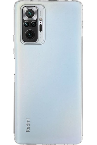 Xiaomi Redmi Note 10 Pro 4G Kılıf Kamera Korumalı Tıpalı Şeffaf Silikon Kapak