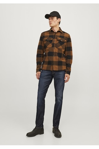 Jack & Jones Erkek Glenn 919 Slim Fit Jean 12259815 Blue Denim
