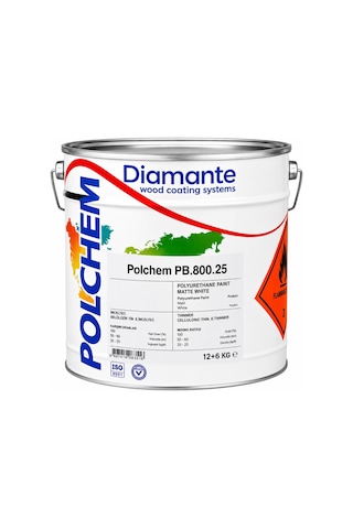 Polchem Pb.800.25 Poliüretan Boya Mat Antrasit Ral 7016 12+6 Kg