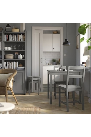 Ikea Hauga Mutfak Masası, Gri, 74x74 Cm