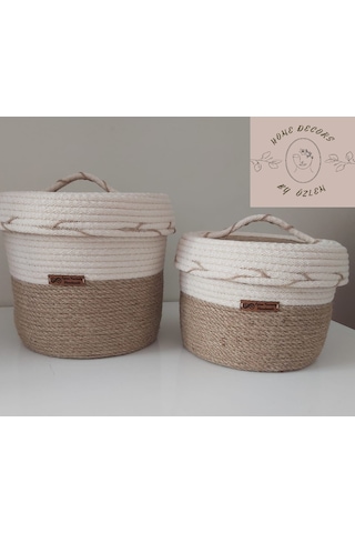 2'li Hasır Sepet Takımı, Saklama kutusu, Hediyelik, Organizer