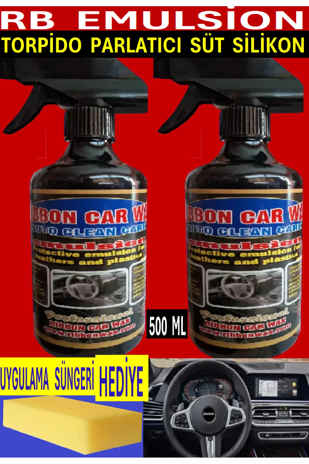 2 Adet Rb Emulsion Torpido Parlatıcı Bakım Yenileme Ve Koruma Sütü 500 Ml