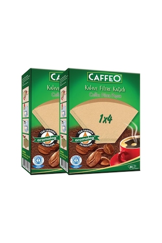 Kahve Filtresi 1x4 80li 2 Paket Çok Renkli
