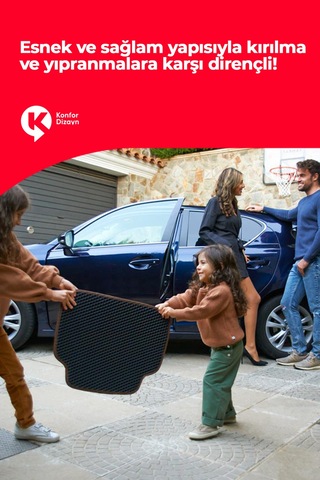 Caddy 2021 Ve Üzeri Uyumlu Hücreli Yüzey Eva Bagaj Havuzu Siyah Yüzey