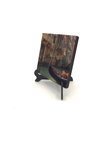 Venedik Görseli Baskılı Mdf Masaüstlük 10x10 763