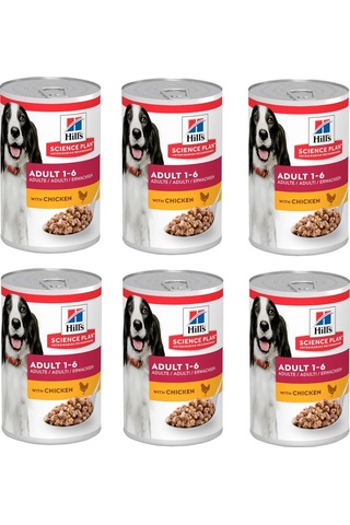 Hill's Tavuklu Konserve Yetişkin Köpek Maması 6 x 370 G