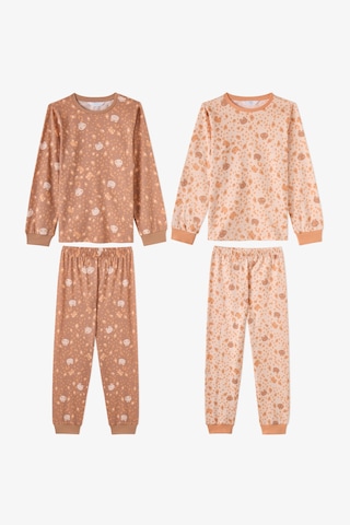 Penti Kız Çocuk Sevimli Leopar Pamuklu Uzun Kollu 2li Pijama Takımı Çok Renkli