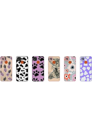 Nourthkiingdom Redmi 9c Kılıf Desenli Kamera Korumalı Parlak Nrtk Nora Kapak - No3 NO3