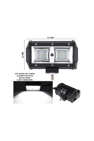 Off Road Power Led Lamba Beyaz Sabit Power Led 8 x 13 cm 1 Adet