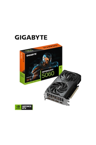 Gıgabyte Gv-n5060wf2max Ocv2-8gd, Rtx5060, Wındforce Max Ocv2, 8gb, Gddr7, 128bıt, 2 Fanlı, 1xhdmı, 3xdp, Gamıng Ekran Kartı
