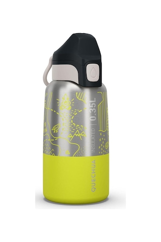 Quechua Çocuk Outdoor Paslanmaz Çelik Termos - 0,35 L - Sarı Sarı