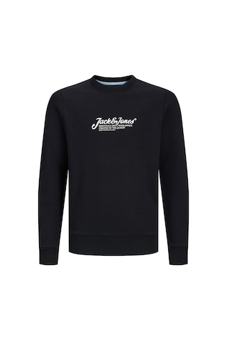 Jack & Jones Jjbeau Crew Neck Jnr Siyah Erkek Çocuk Sweatshirt 000000000102257554 Siyah